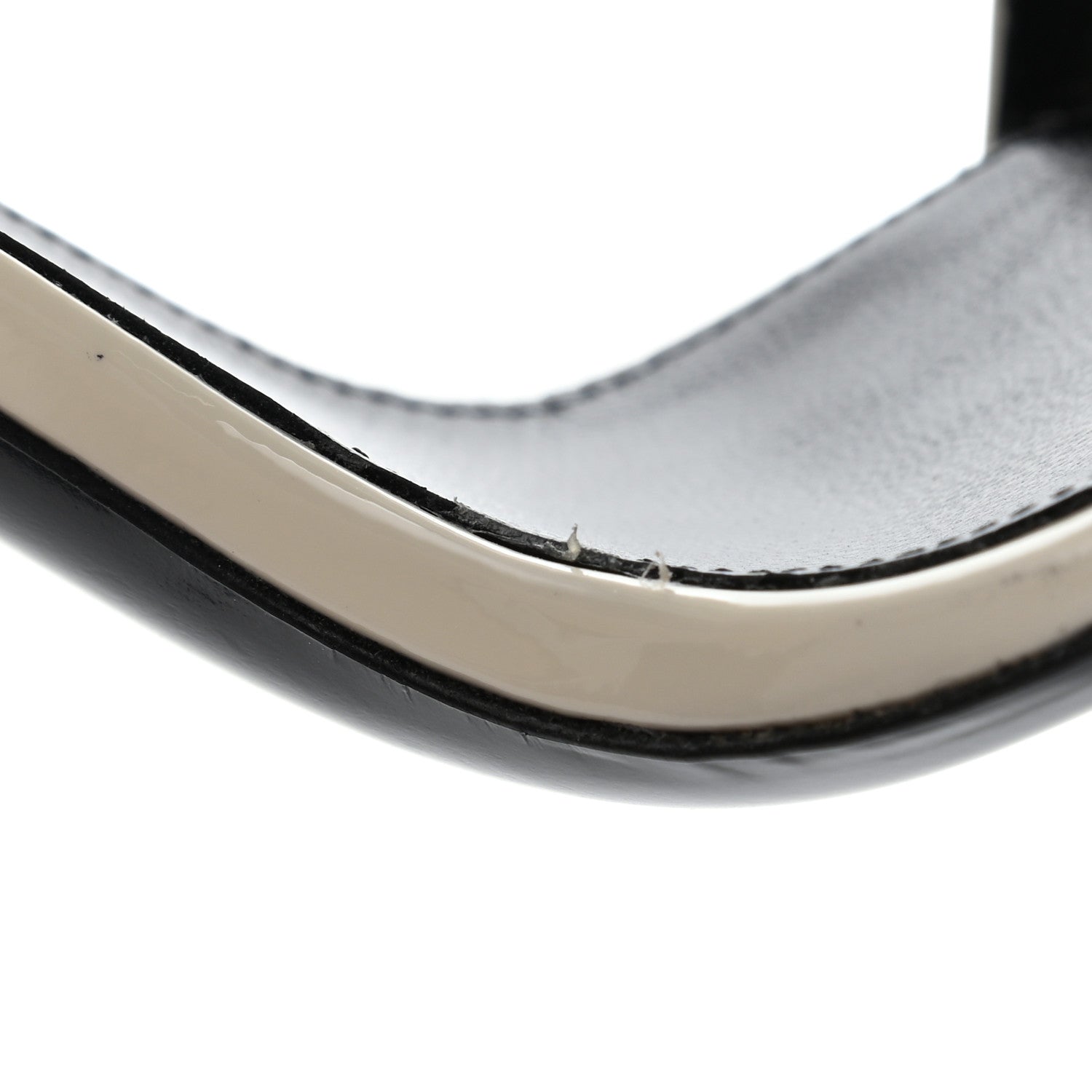 Saint Laurent Patent Calfskin 110 Opyum Sandals 38 Neutro 9 of 11