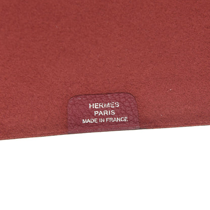 Hermes Togo Ulysse MM Notebook Cover Rouge Grenat 6 of 7