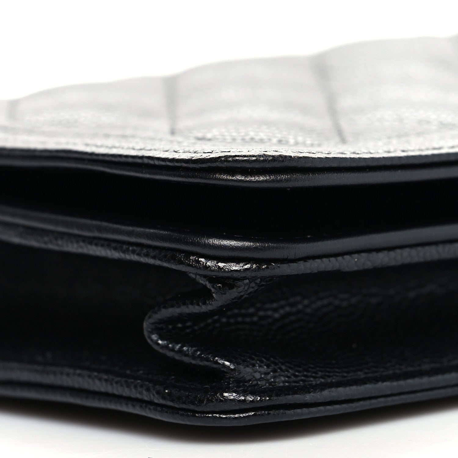 Chanel Caviar Quilted Boy Wallet On Chain WOC Black 9 of 10