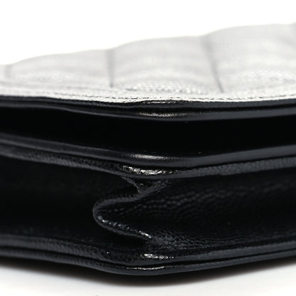 Chanel Caviar Quilted Boy Wallet On Chain WOC Black 9 of 10