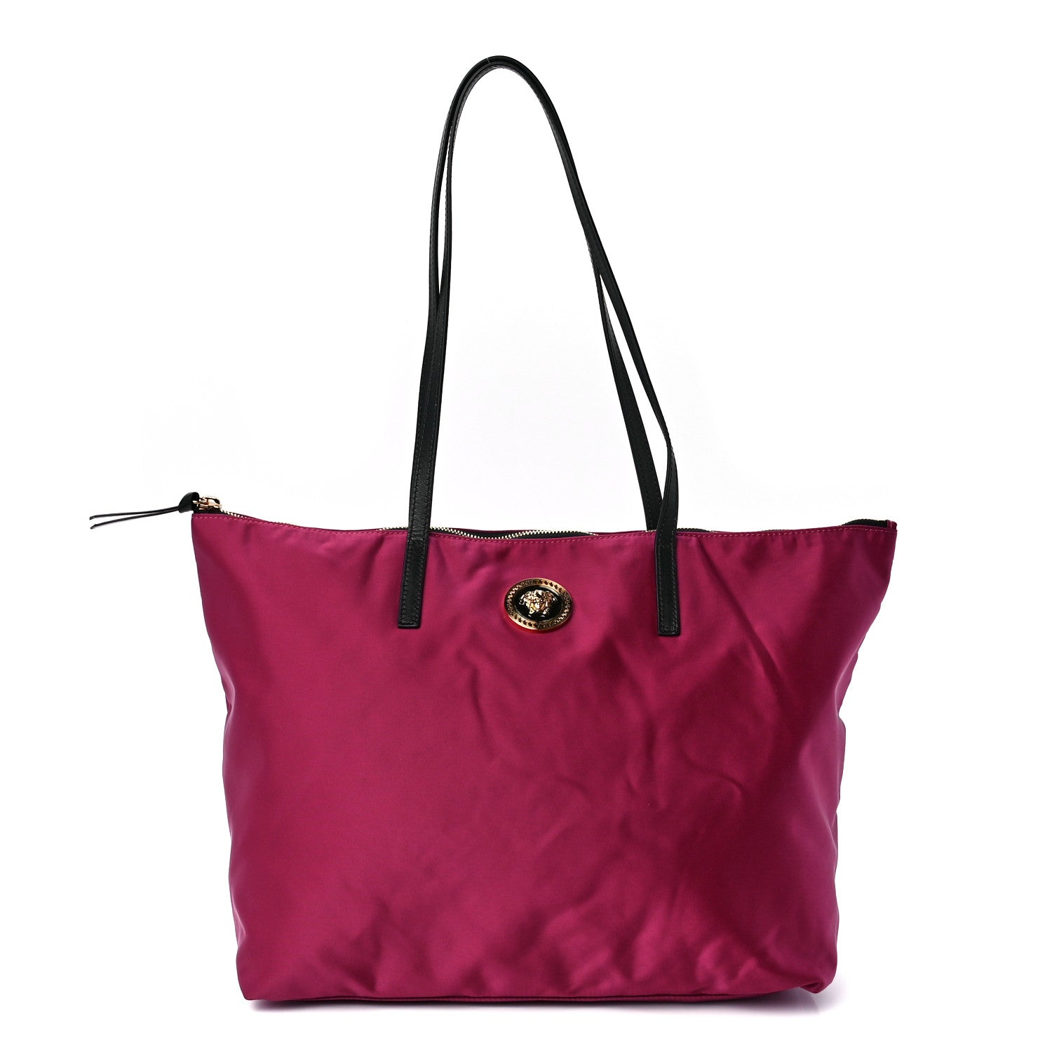 Versace Nylon Medusa Tote Dahlia Black 1 of 12