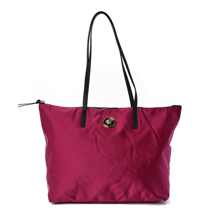 Versace Nylon Medusa Tote Dahlia Black 1 of 12