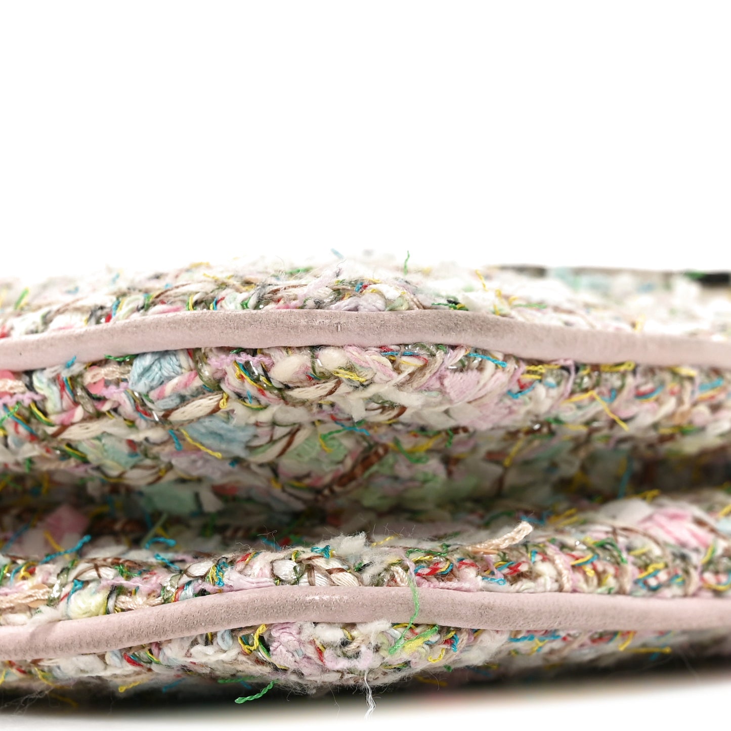 Tweed Diagonal CC Small Flap Pink Multicolor