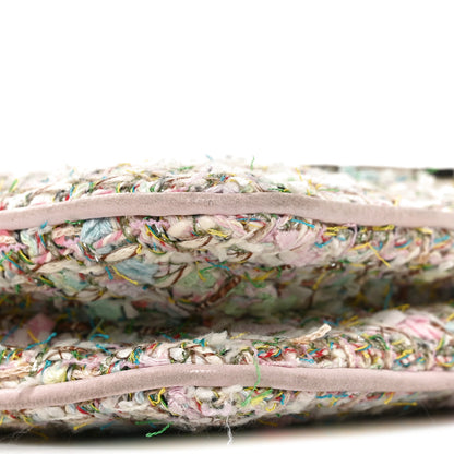 Chanel Tweed Diagonal CC Small Flap Pink Multicolor 8 of 9