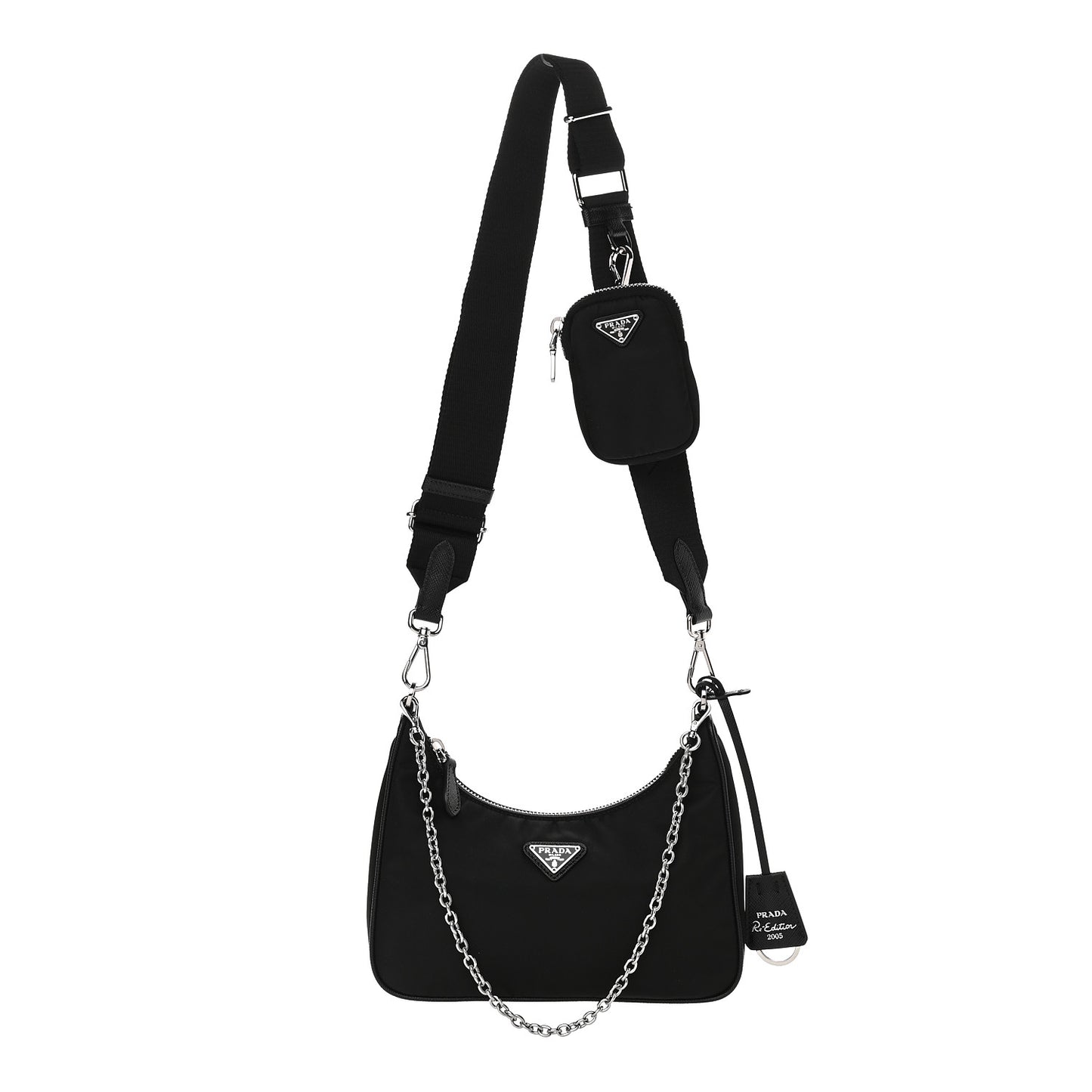 Nylon Re-Edition 2005 Shoulder Bag Black