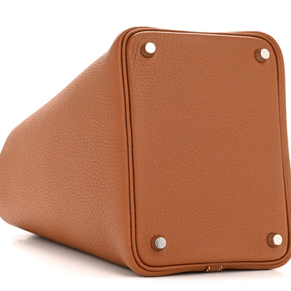 Hermes Taurillon Clemence Picotin Lock 18 PM Gold 9 of 11