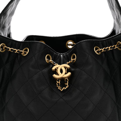 Chanel Caviar Quilted Small Chanel 25 Handbag Black 8 of 11