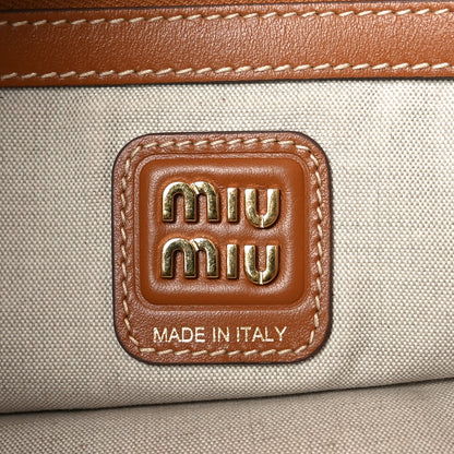Miu Miu Nappa Ivy Bag Caramel 6 of 9