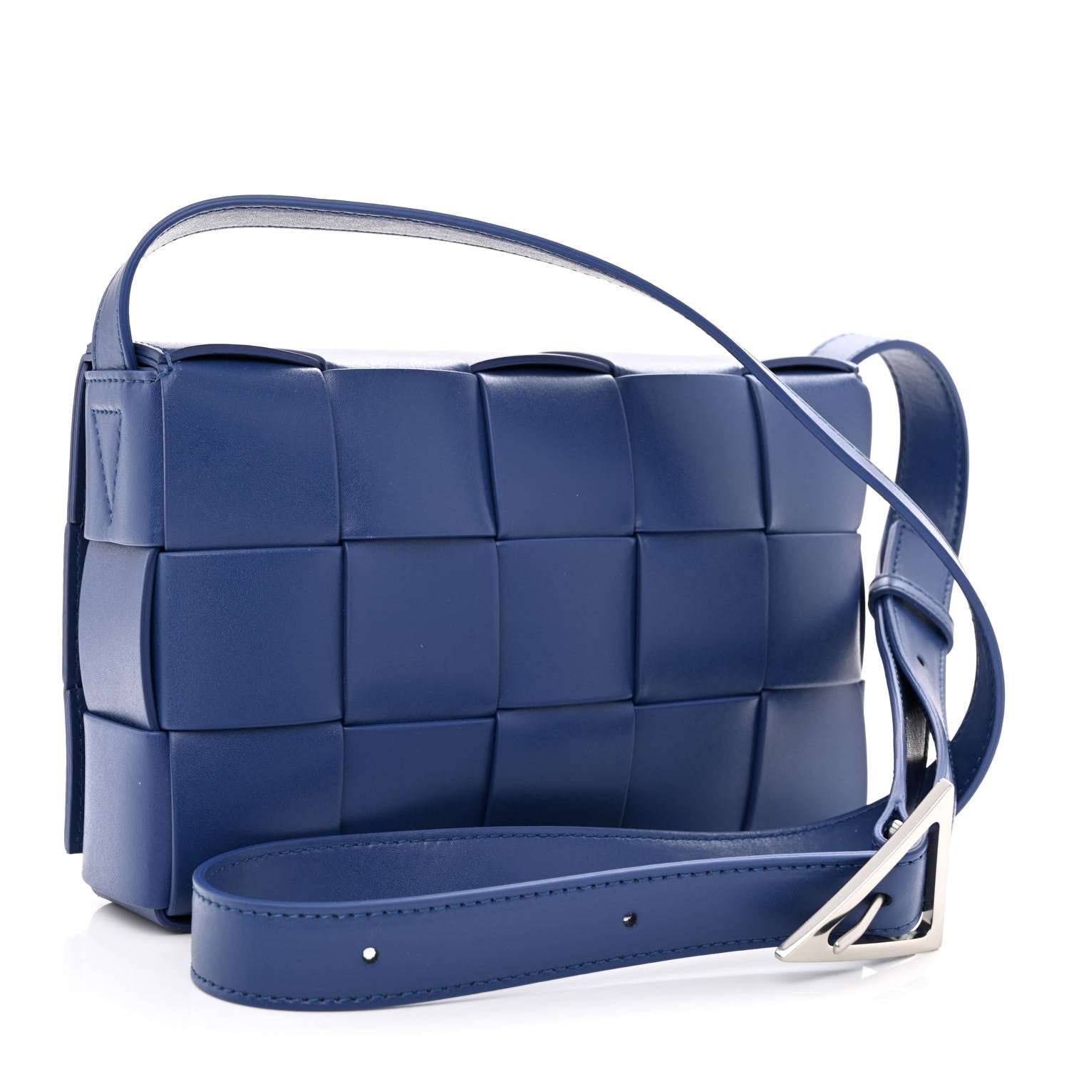 Bottega Veneta Lambskin Maxi Intrecciato Cassette Crossbody Bag Cruise 3 of 10
