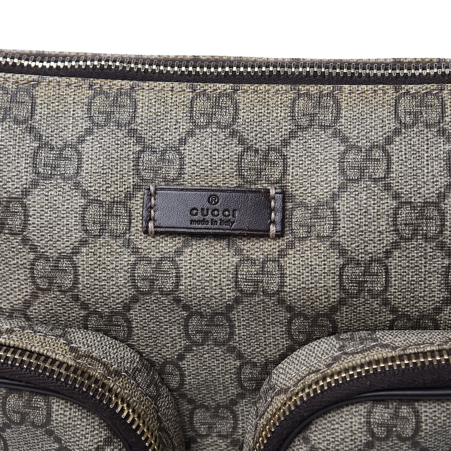GG Plus Monogram Front Pocket Messenger Dark Brown