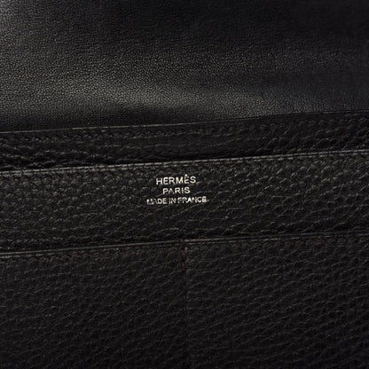 Hermes Togo Dogon Duo Wallet Black 7 of 7