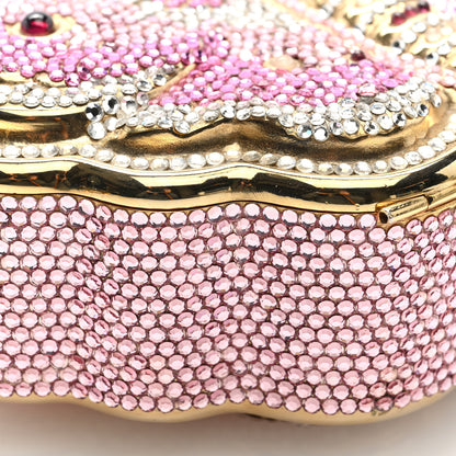 Judith Leiber Crystal Butterfly Celestrina Minaudiere Clutch Gold Pink 9 of 10