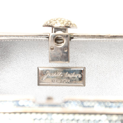 Judith Leiber Swarovski Crystal Minaudiere Clutch Blue 8 of 12