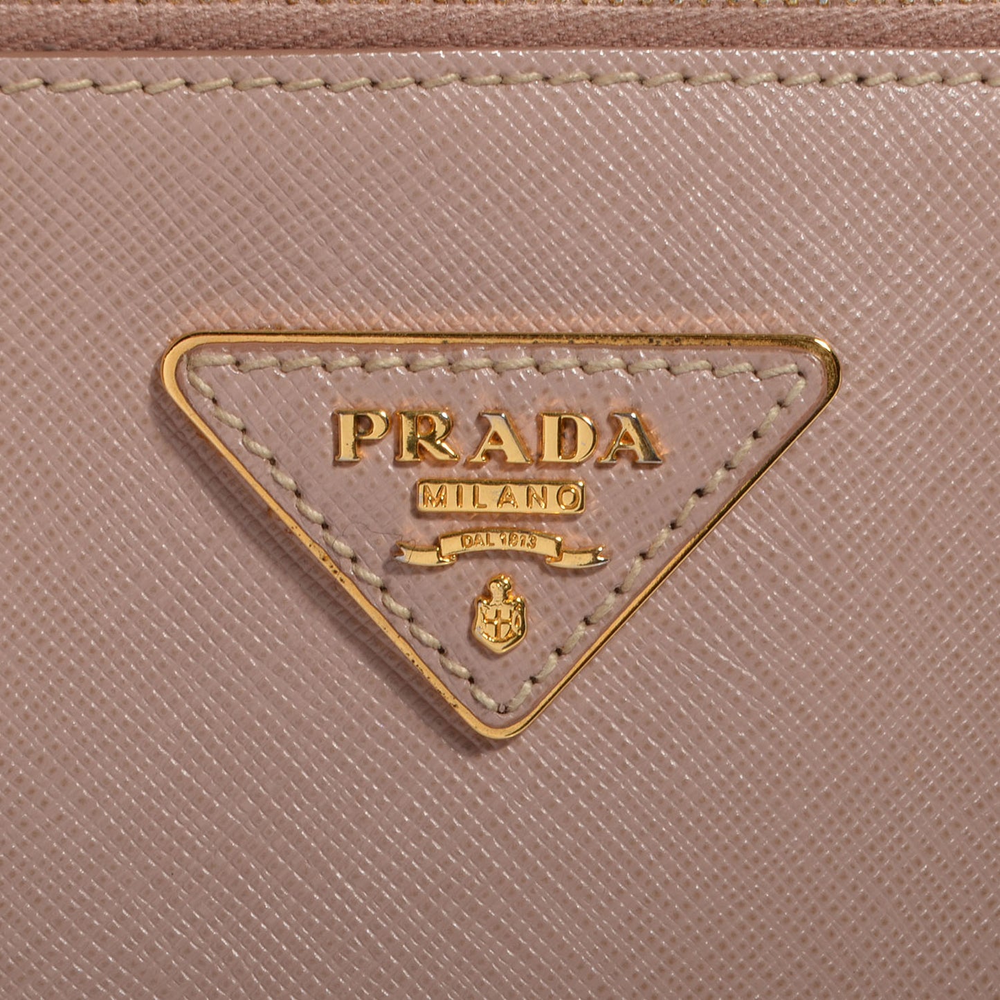 Saffiano Lux Small Double Zip Tote Cammeo
