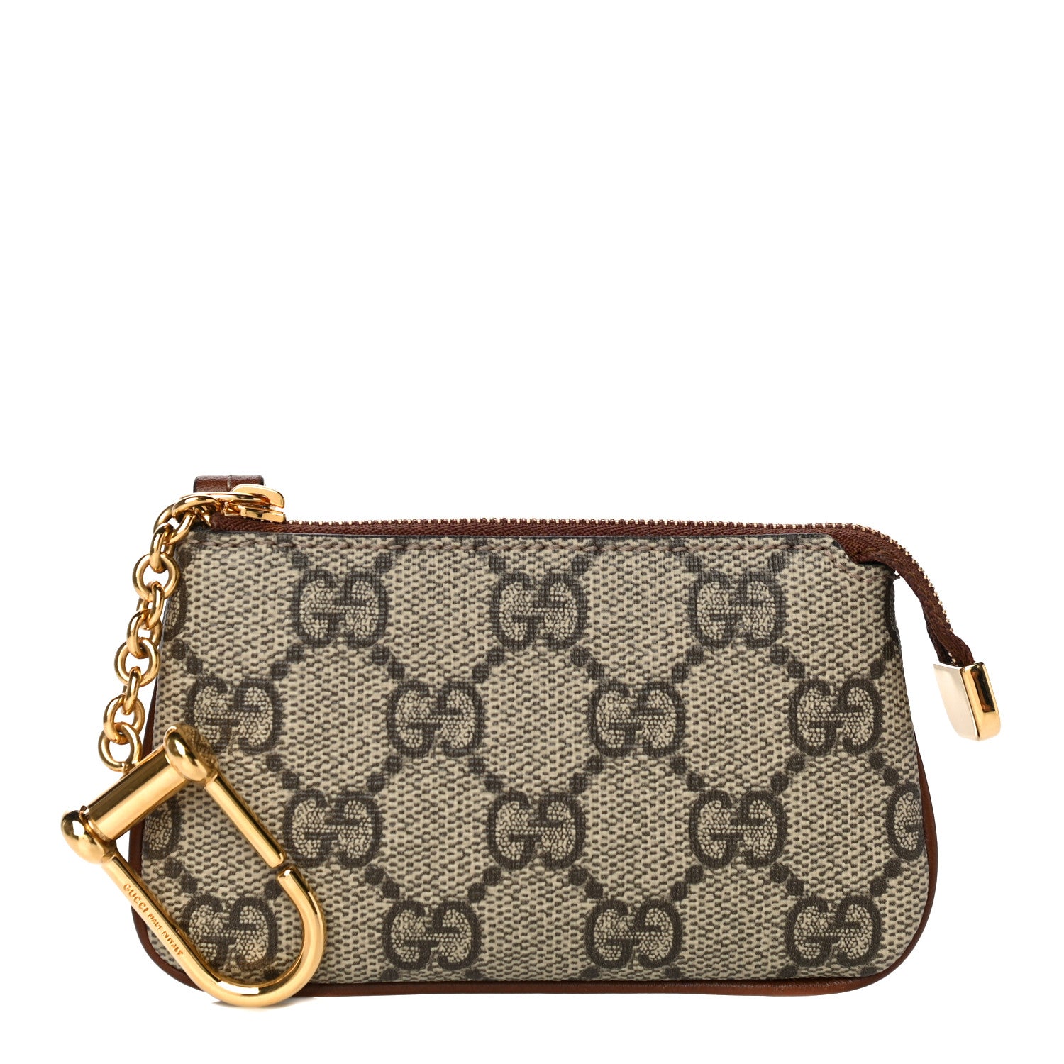 Gucci GG Supreme Monogram Key Case Brown 1 of 11