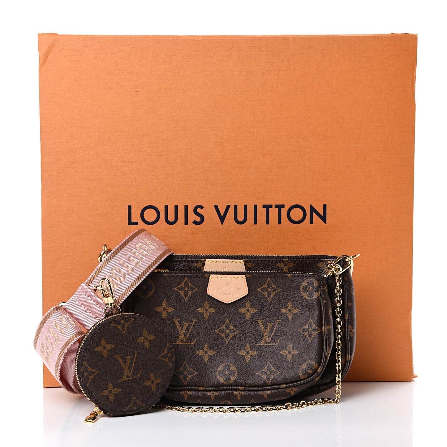 Monogram Multi Pochette Accessories Rose Clair