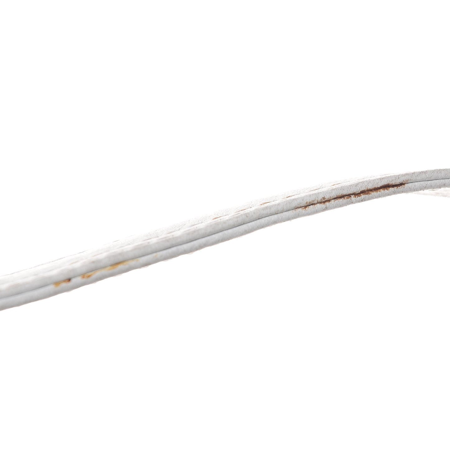 Lambskin Stitched Cannage Drawstring Bag White