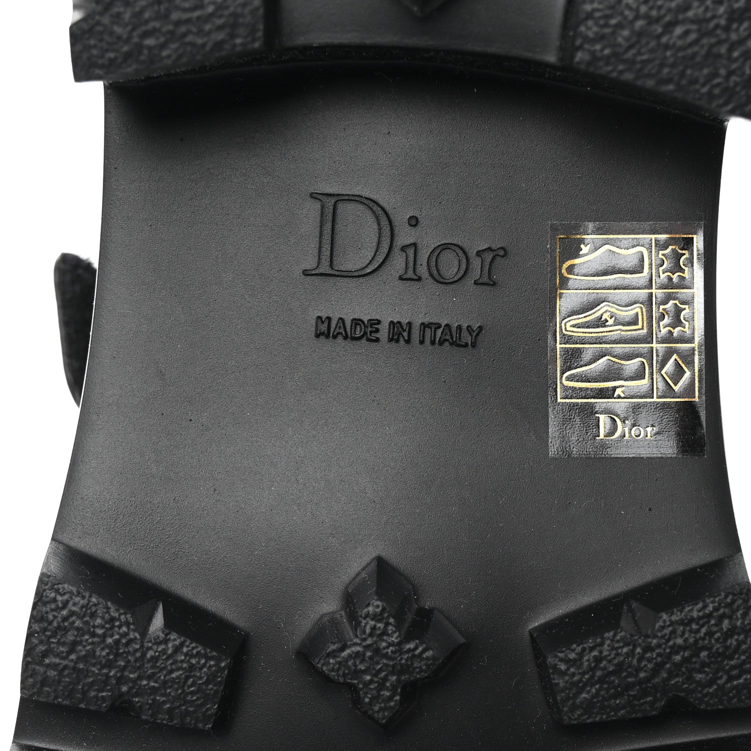 Christian Dior Lambskin Dioract Platform Sandals 36.5 Black 7 of 10