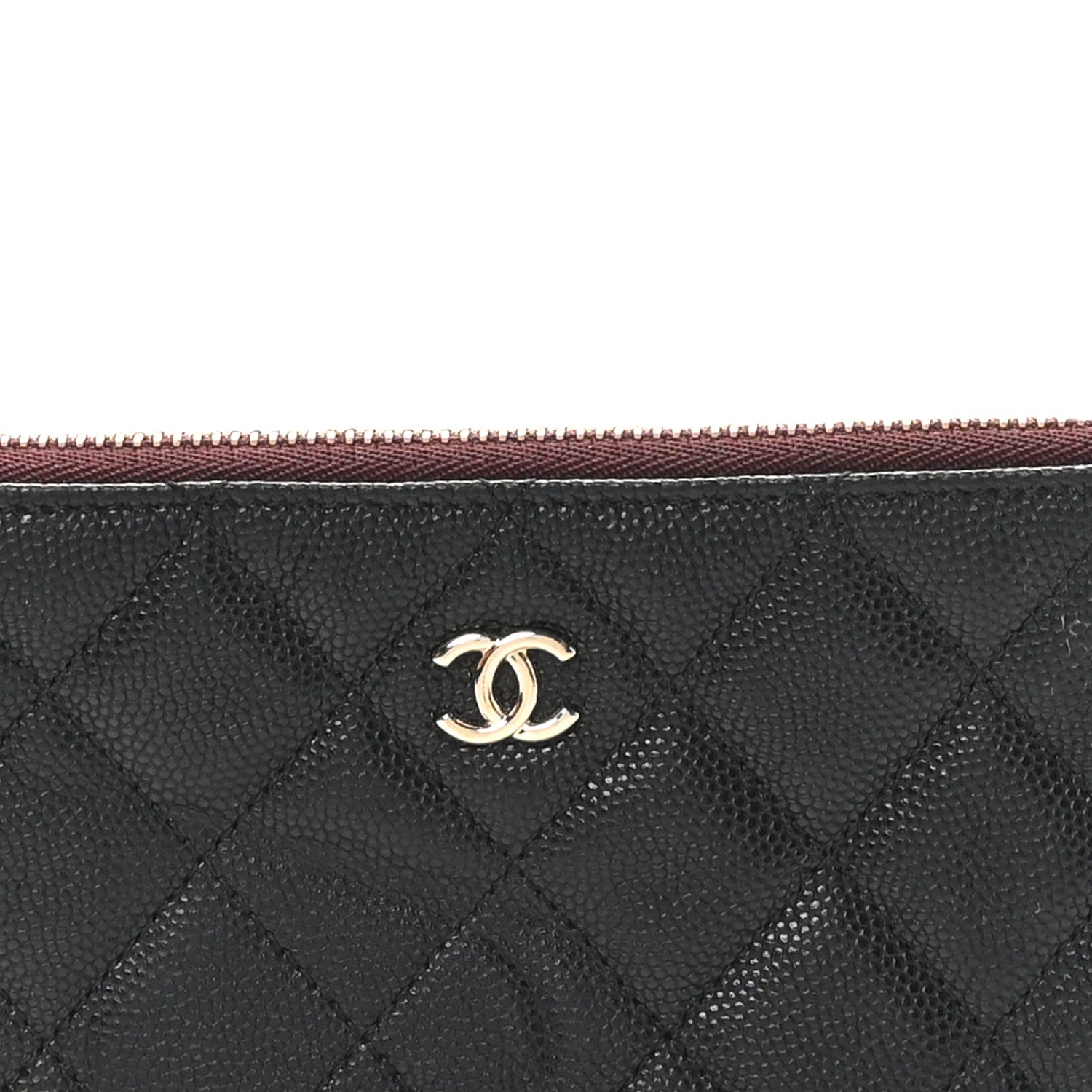 Chanel Caviar Quilted Small Cosmetic Case Black 8 of 9