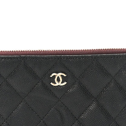 Chanel Caviar Quilted Small Cosmetic Case Black 8 of 9