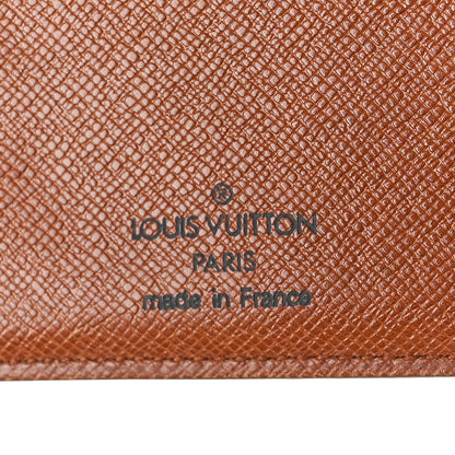Louis Vuitton Monogram Porte Valeurs Checkbook Wallet 6 of 9