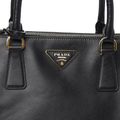 Prada Saffiano Medium Galleria Double Zip Tote Black 8 of 12