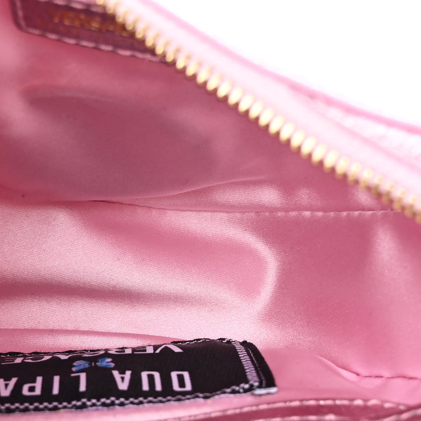 X DUA LIPA Crystal Repeat Mini Hobo Pink