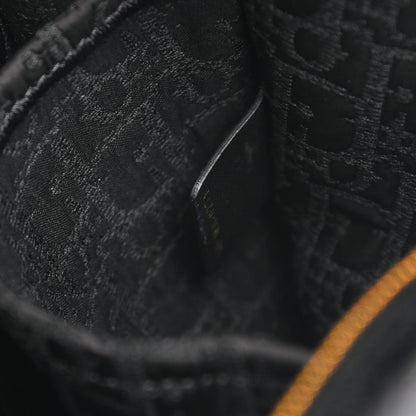 Christian Dior Canvas Satin Embroidered Book Tote Insert Black 7 of 10