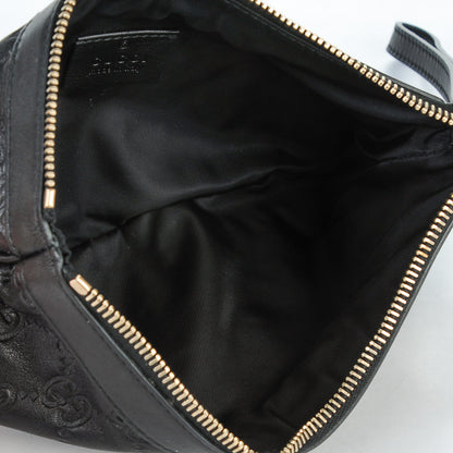 Gucci Guccissima Signature New Britt Wristlet Black 5 of 7