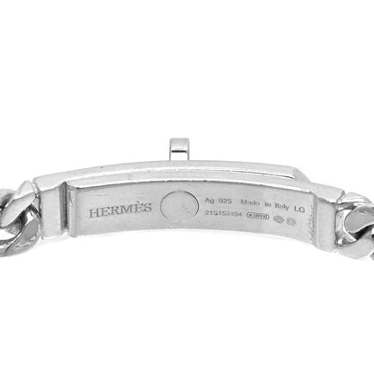 Hermes Sterling Silver TPM Kelly Gourmette Bracelet LG 4 of 5