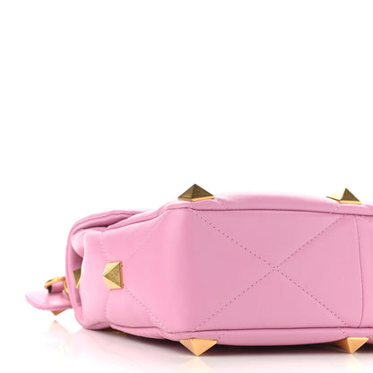 Valentino Garavani Nappa Large Roman Stud Shoulder Bag Giacinto 8 of 10