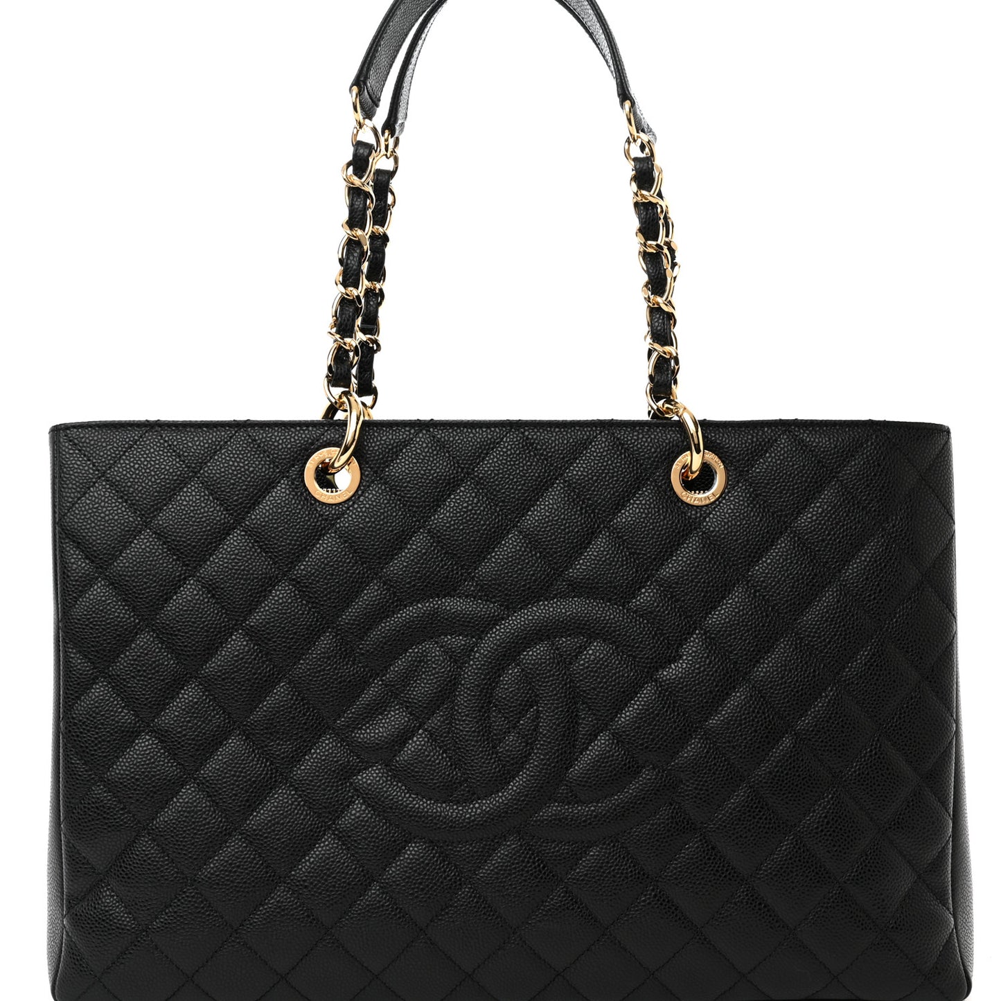 Caviar Quilted XL Grand Shopping Tote GST Black