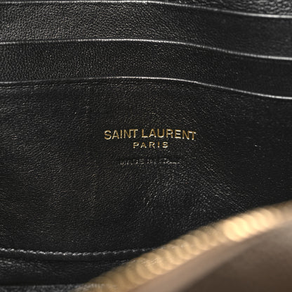 Saint Laurent Grain De Poudre Matelasse Monogram Mini Lou Camera Bag Dark Beige 6 of 10