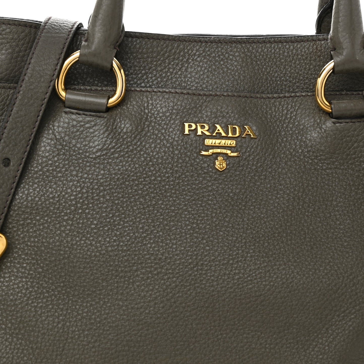 Vitello Daino Tote Dark Green