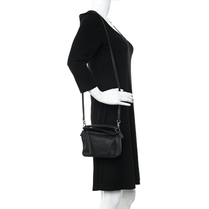 Loewe Calfskin Mini Puzzle Bag Black 2 of 10