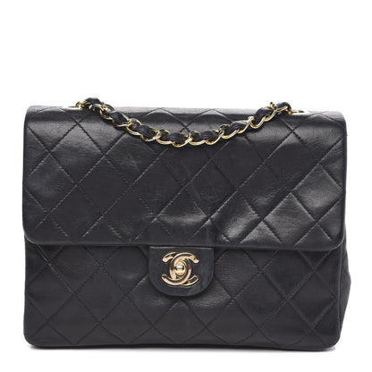 Chanel Lambskin Quilted Mini Square Flap Bag Black 1 of 17