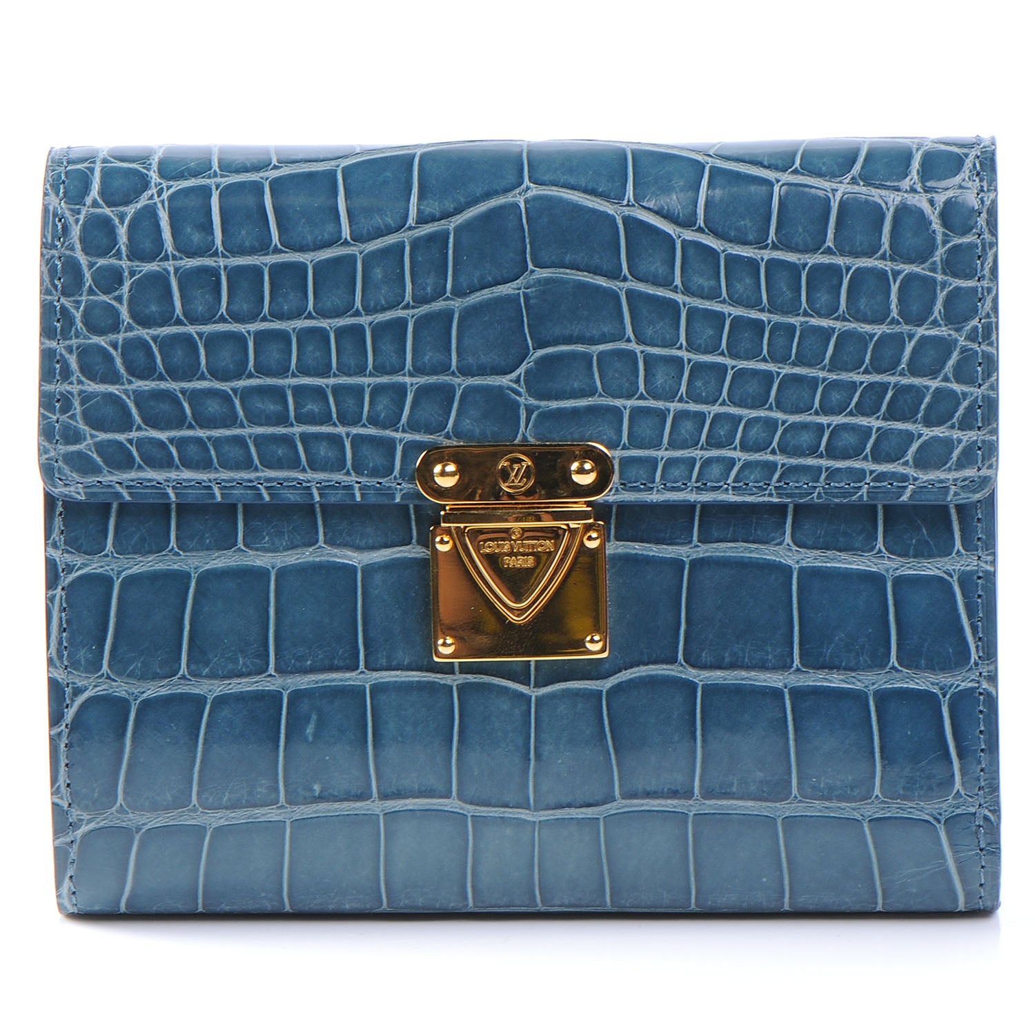 Louis Vuitton Alligator Koala Wallet Blue SPECIAL ORDER 1 of 9