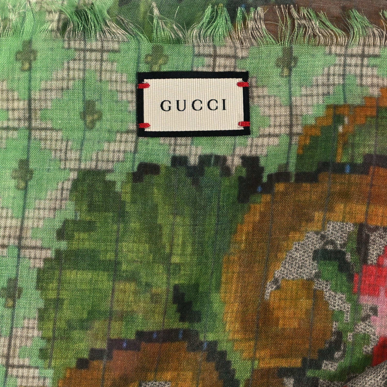 Gucci Modal Silk GG Monogram GG Eden Square Scarf Multicolor 2 of 3