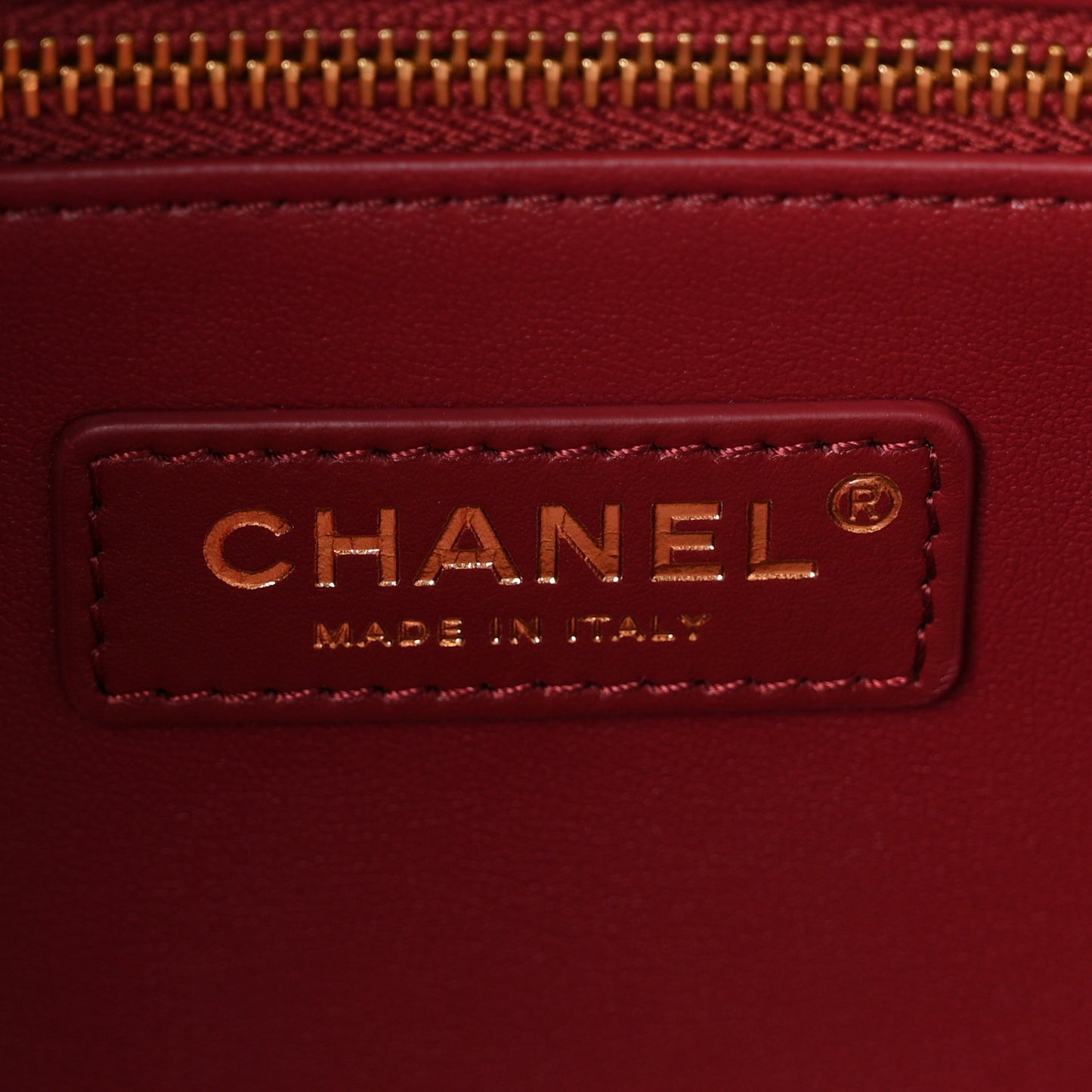 Calfskin Crocodile Embossed Archetype Small Shopping Tote Burgundy