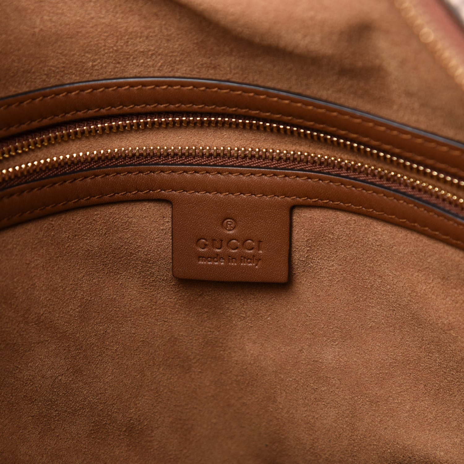 Gucci GG Supreme Monogram Large Linea A Hobo Light Brown 7 of 12