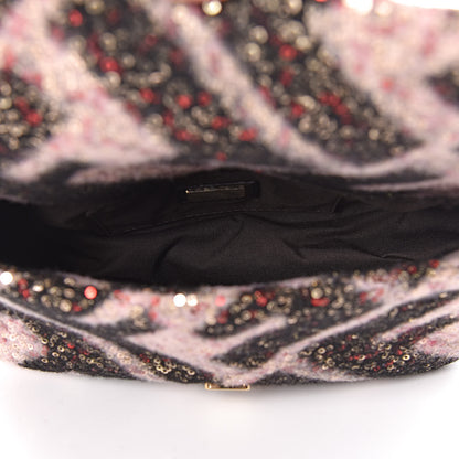 Fendi Wool Sequin Macro FF Diagonal Mini Mama Baguette 5 of 10