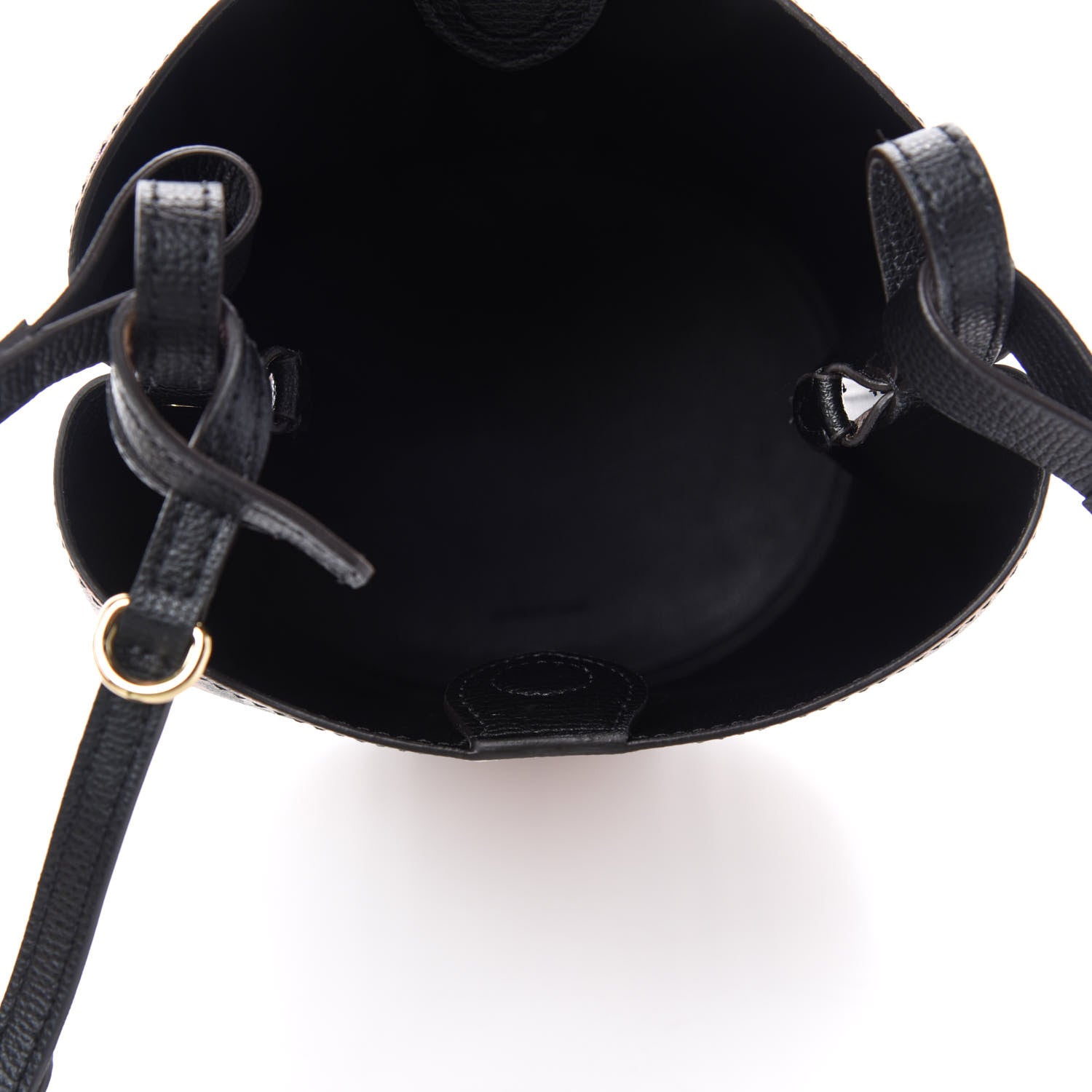 Burberry Haymarket Check Colours Small Lorne Bucket Crossbody Black 5 of 9
