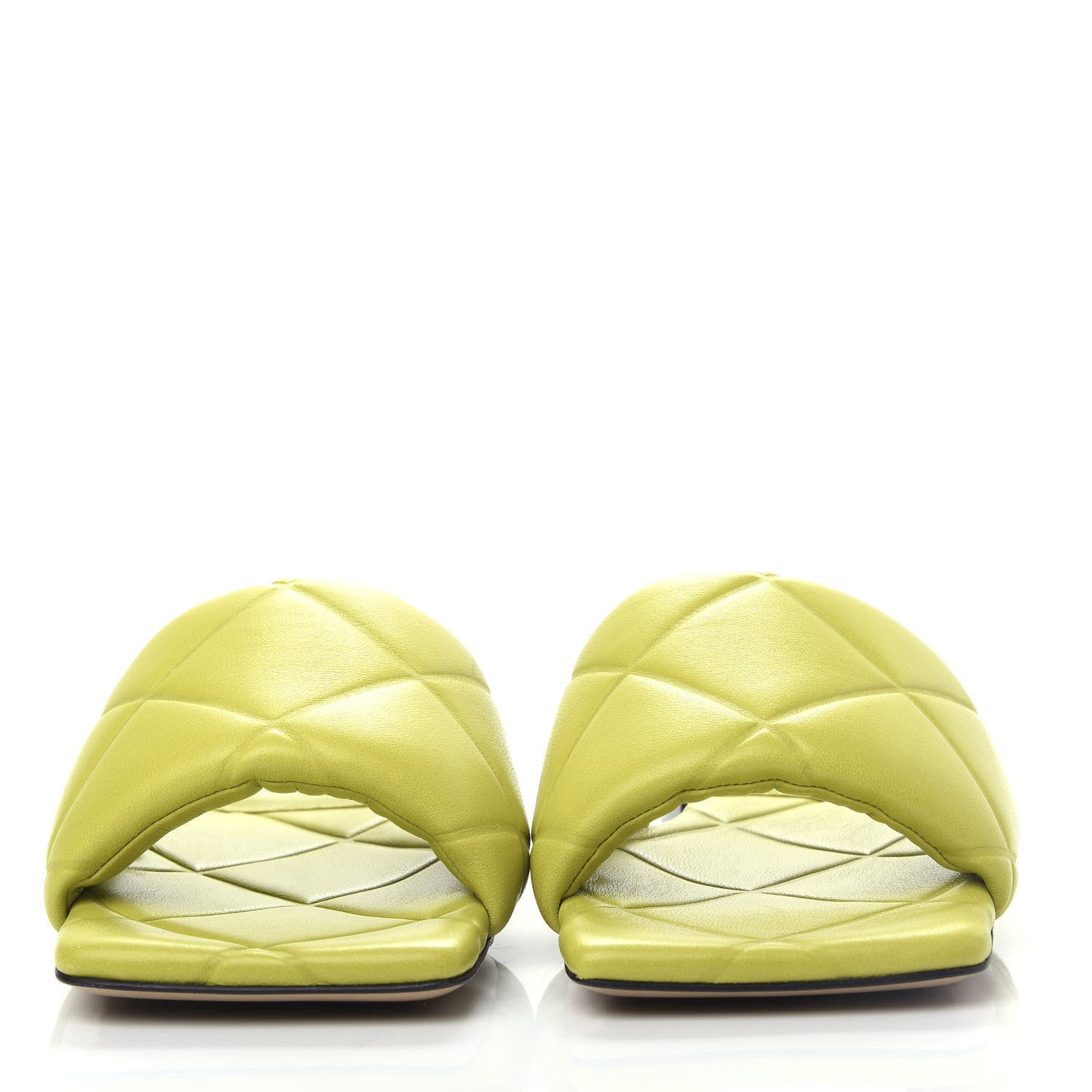 Bottega Veneta Nappa Quilted Rubber Lido Flat Sandals 39 Kiwi 2 of 10