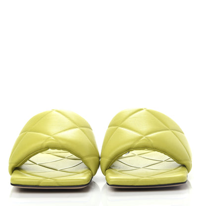 Bottega Veneta Nappa Quilted Rubber Lido Flat Sandals 39 Kiwi 2 of 10