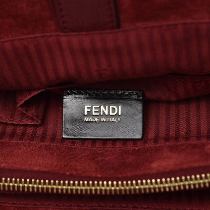 Fendi Vitello Elite Regular 2Jours Tote Rosso Scuro Ciliegia 6 of 12
