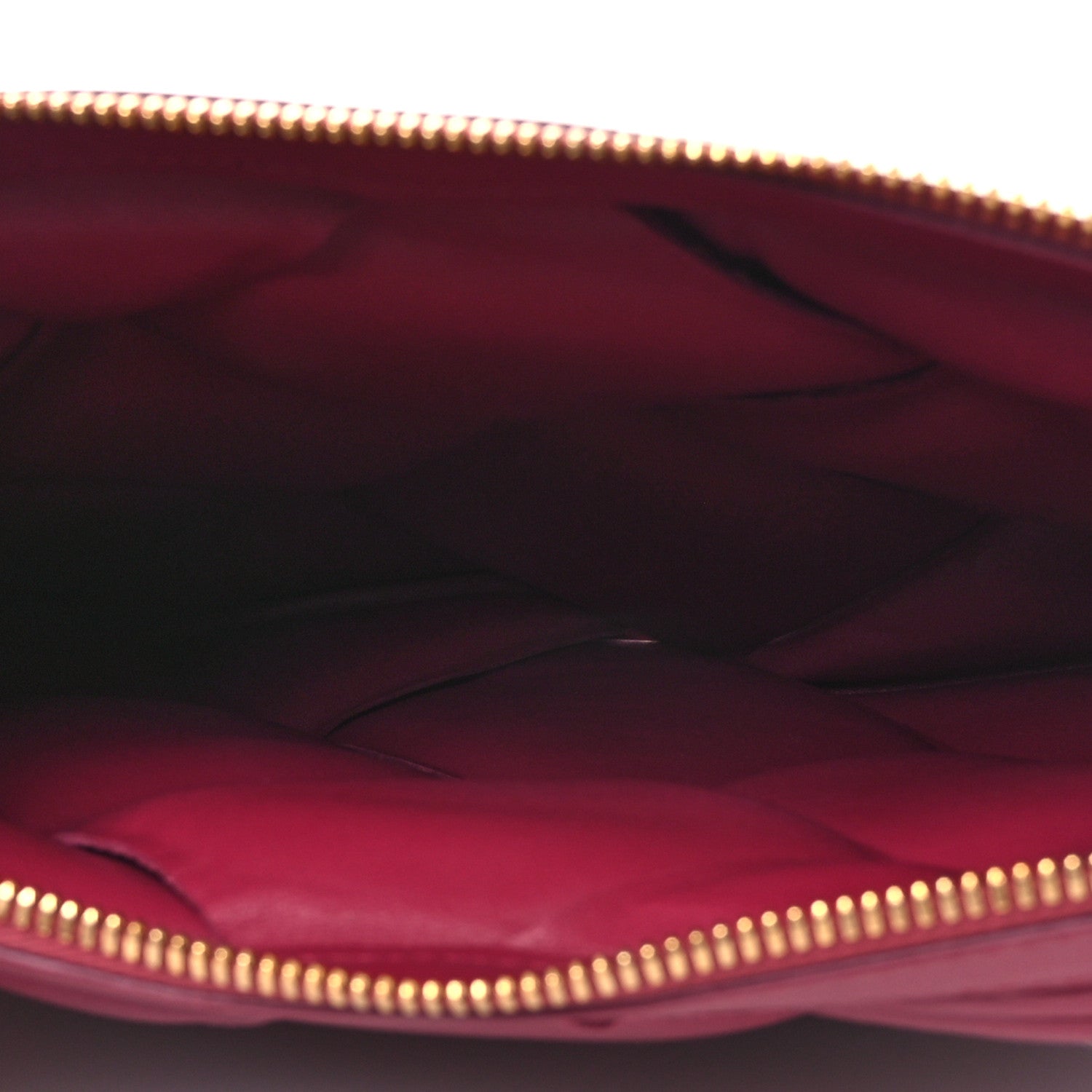 Bottega Veneta Nappa Maxi Intrecciato Padded Clutch Red 5 of 12