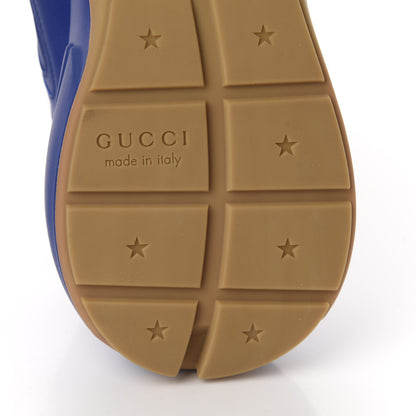 Gucci X MLB Calfskin NY Yankees Mens Rhyton Sneakers 9.5 Electric Blue 8 of 10