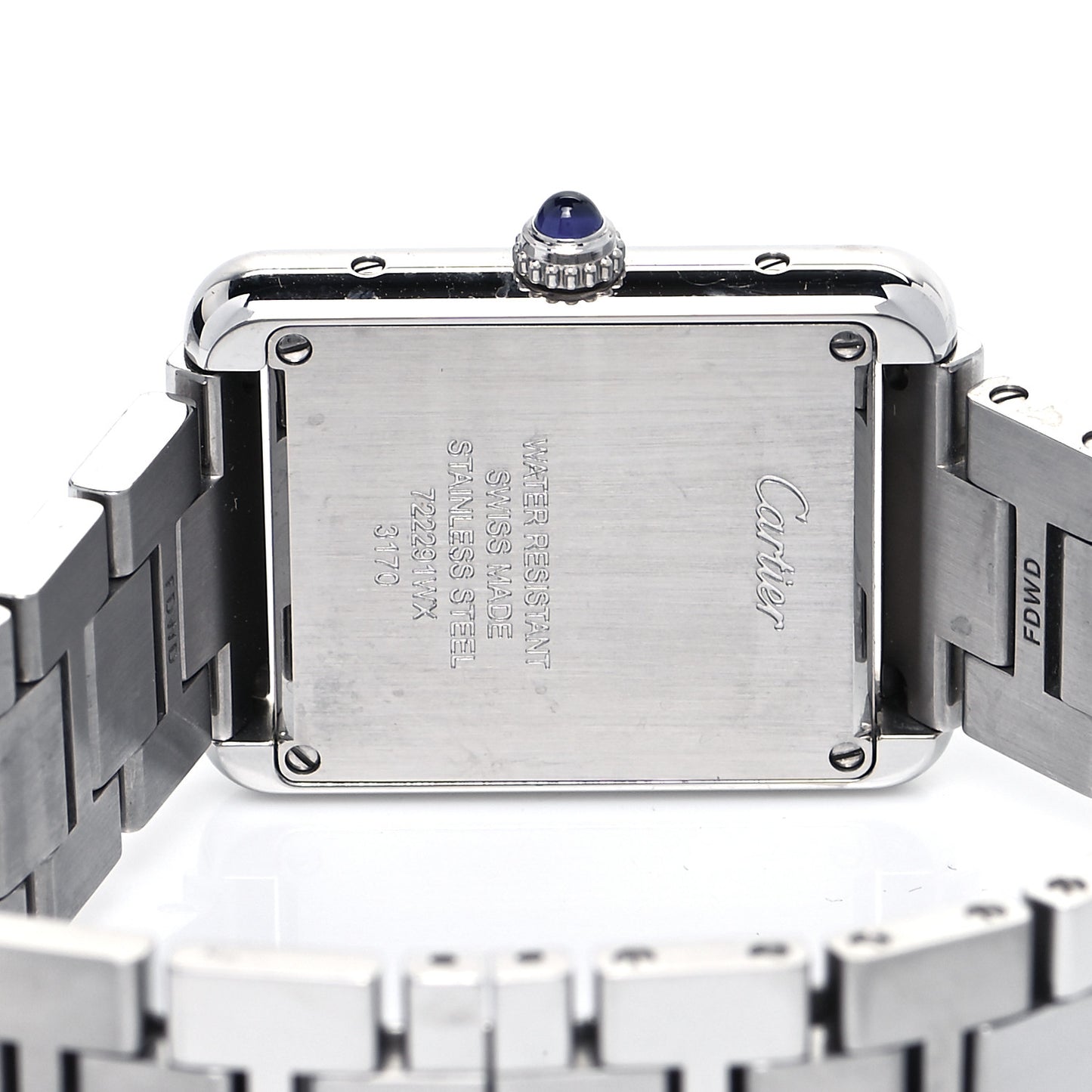 Stainless Steel 24mm Tank Solo Quartz Watch