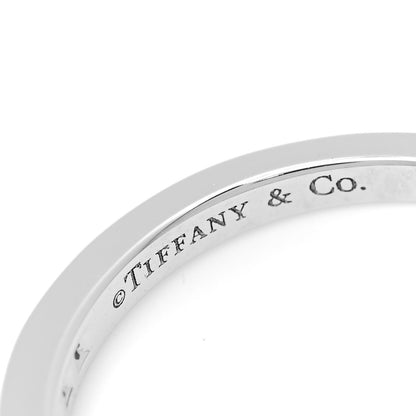 Tiffany Platinum Diamond .17ctw 2mm Half Circle Wedding Band Ring 53 6.25 4 of 4