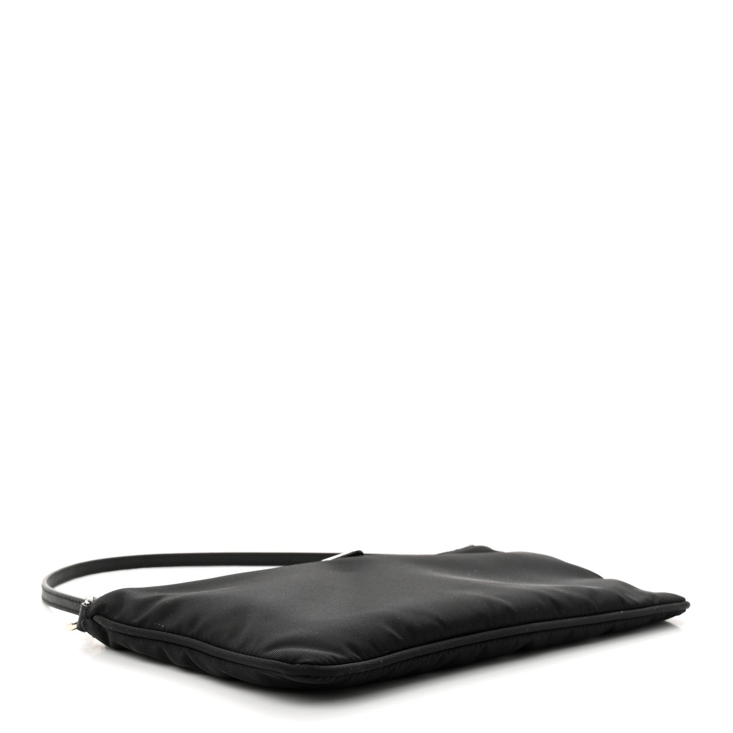 Prada Tessuto Nylon Saffiano Pochette Black 4 of 10